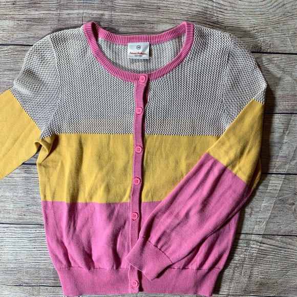 Hanna Andersson Other - Hanna Andersson colorblocked cardigan size 140